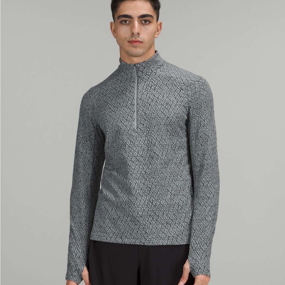 lululemon athletica Gray Zip Up Sweater